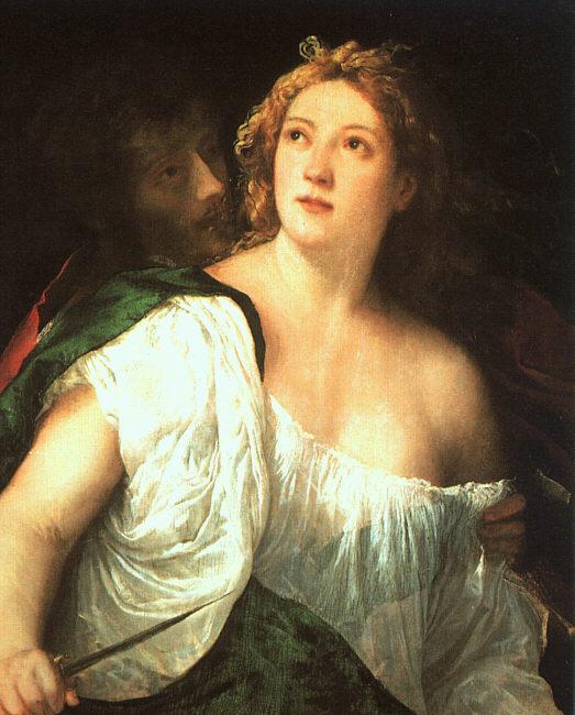  Titian Suicide of Lucretia oil painting image